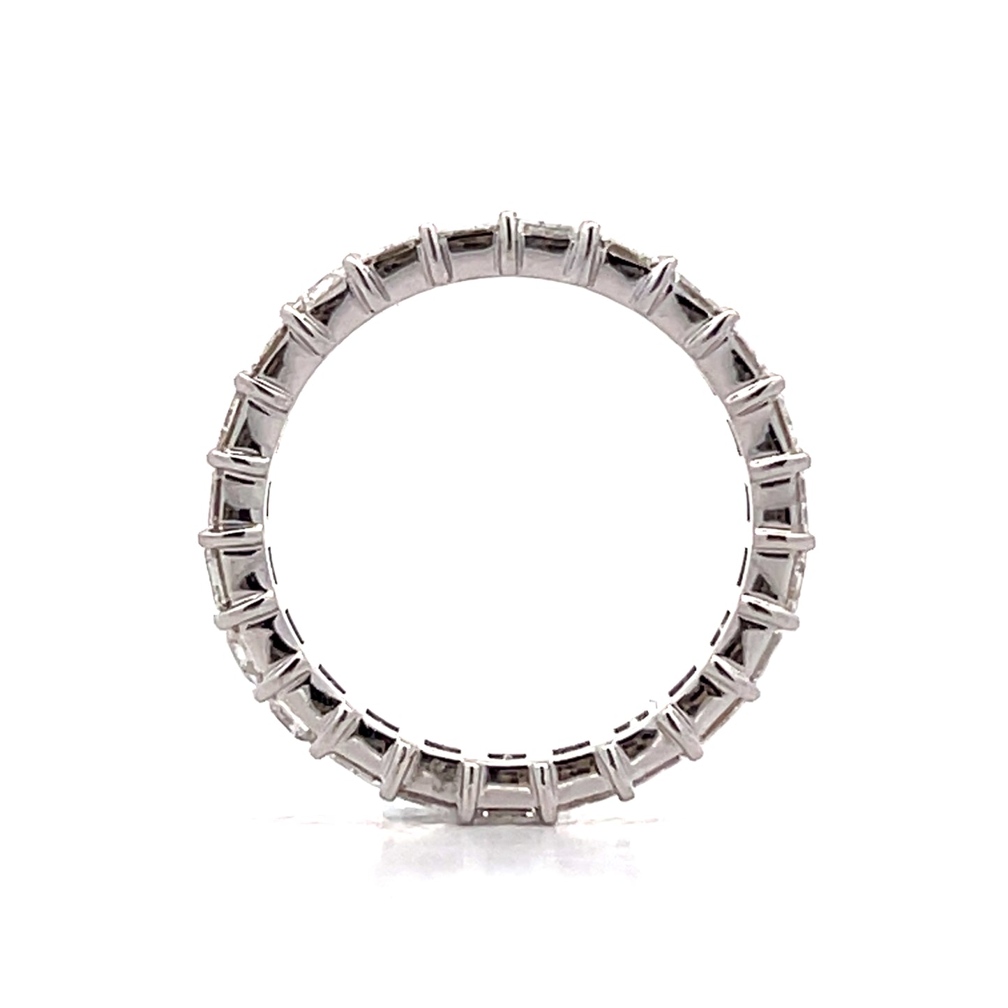 3.79 Emerald Cut Diamond Eternity Band in 18k