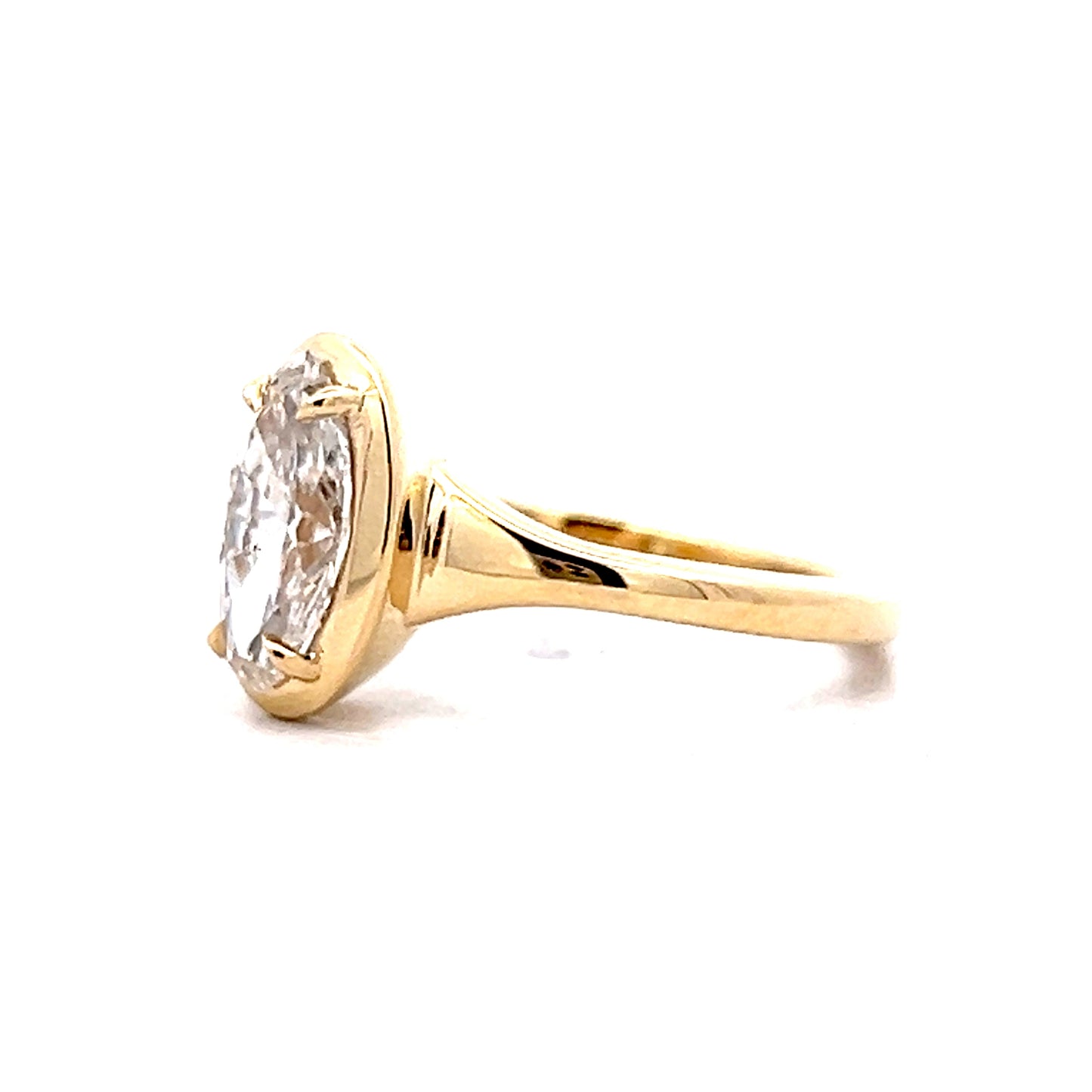 1.09 Marquise Diamond Engagement Ring in 14k