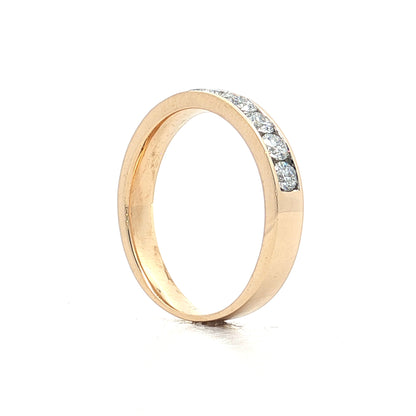 1 Carat Diamond Half Eternity Wedding Band 14k
