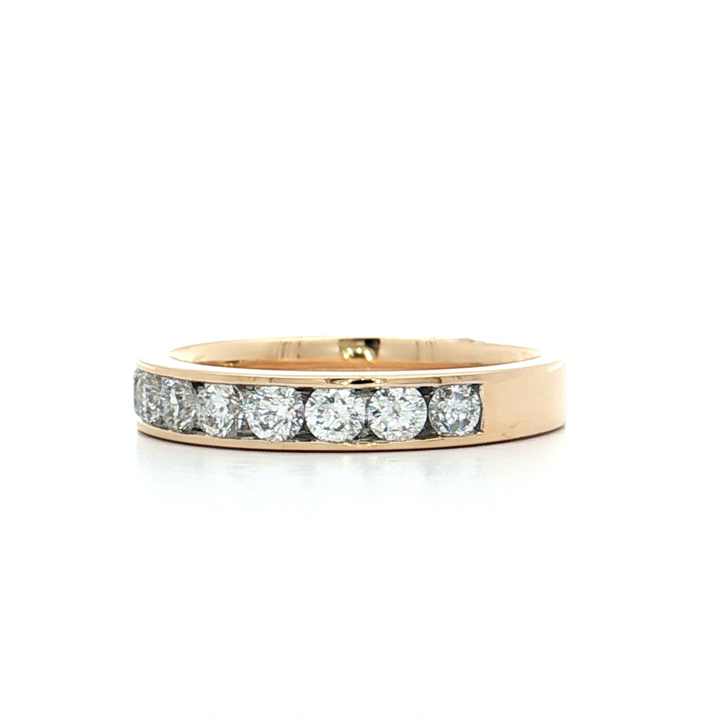 1 Carat Diamond Half Eternity Wedding Band 14k