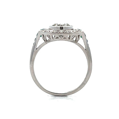 1.51 Vintage Deco Transitional Diamond Engagement Ring 18k