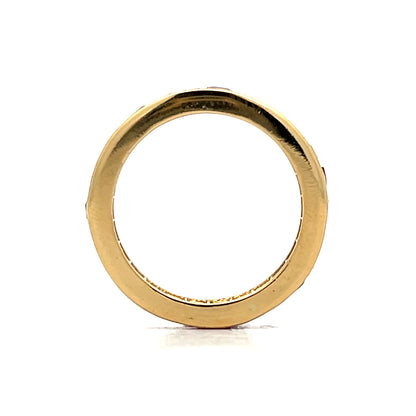 2 Carat Square Cut Ruby Eternity Band 18k