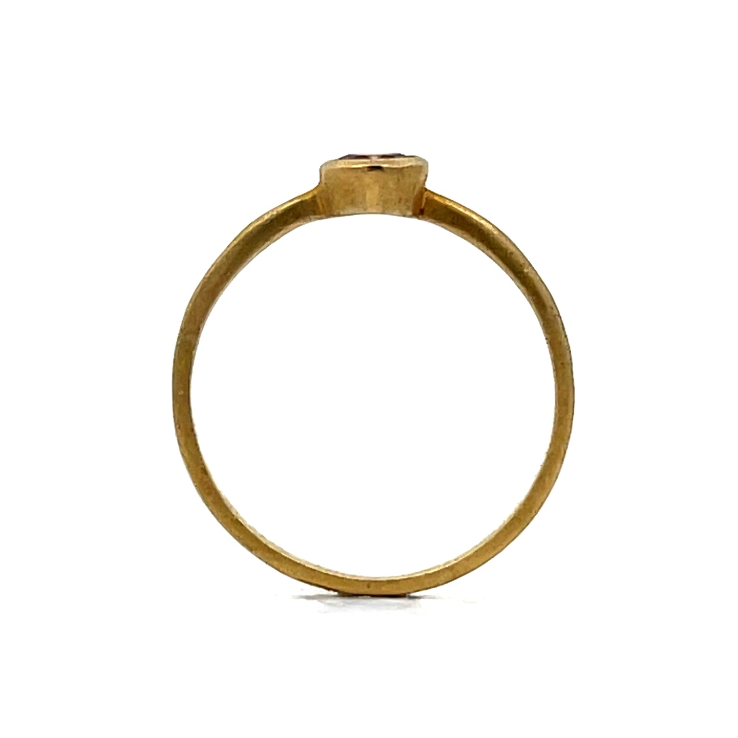.37 Fancy Light Brown Diamond Engagement Ring 18k