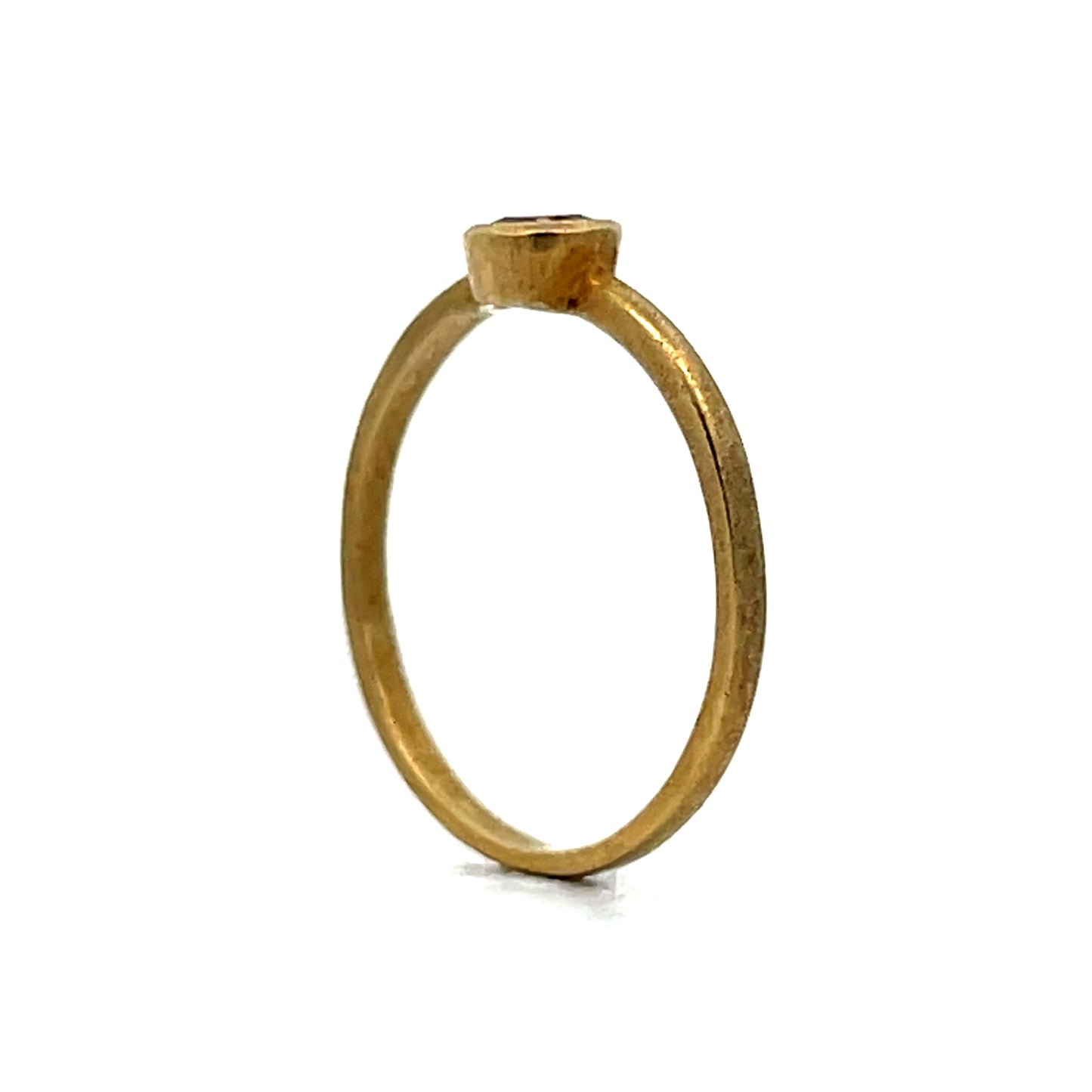 .37 Fancy Light Brown Diamond Engagement Ring 18k