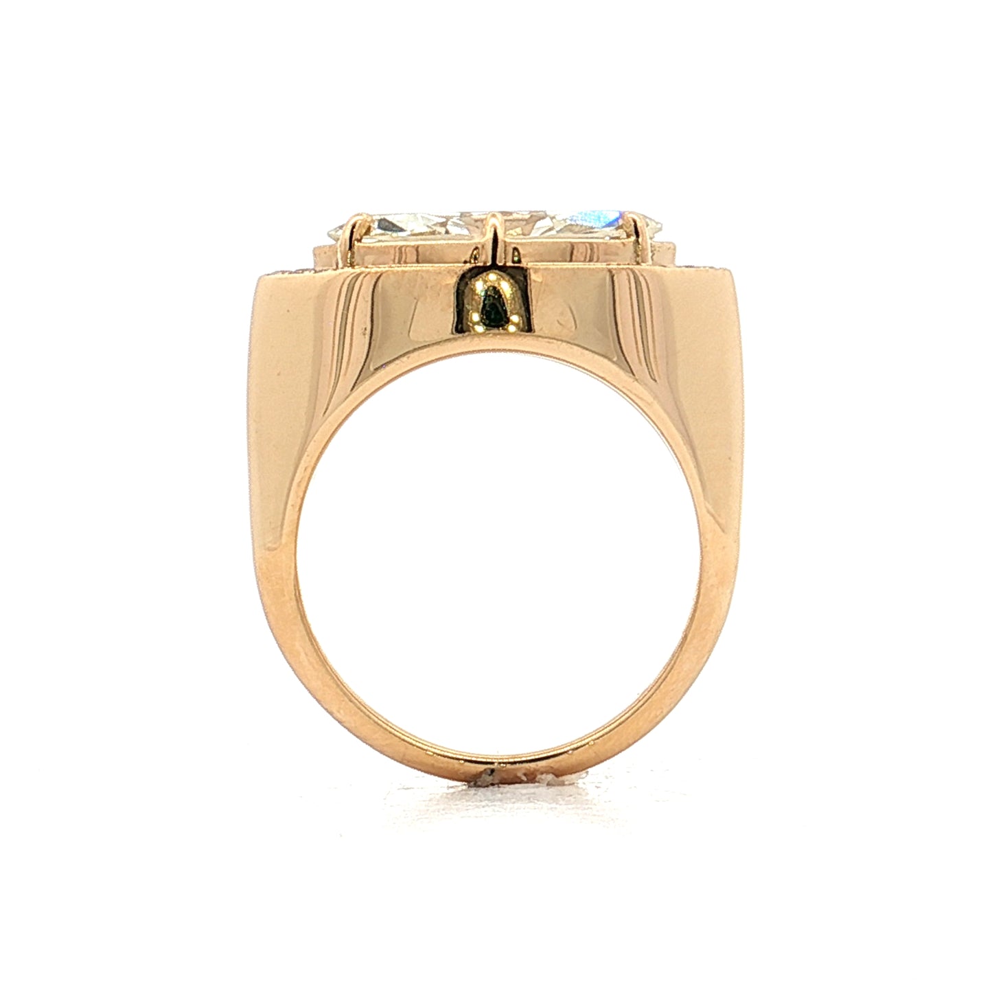 2.84 Marquise Diamond Engagement Ring 18k Yellow Gold