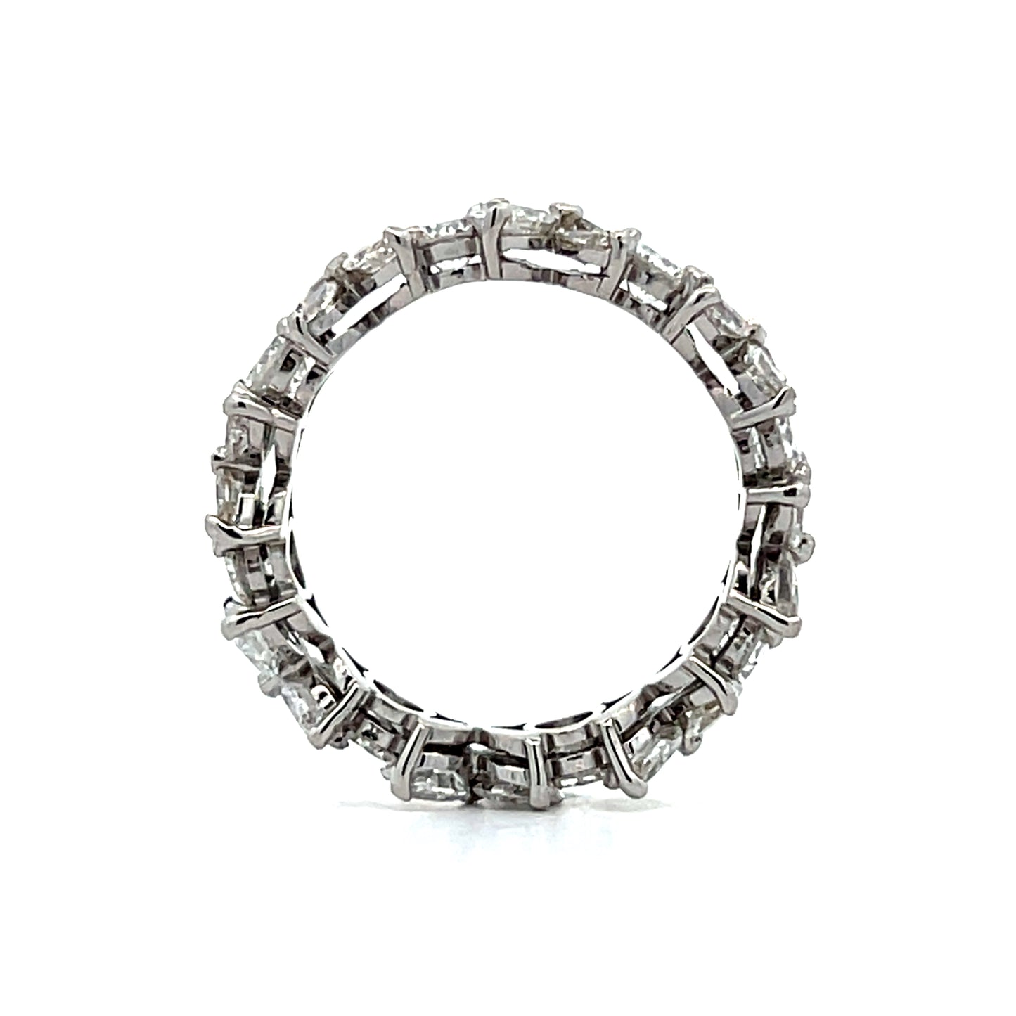2.00 Marquise & Round Diamond Eternity Band Platinum