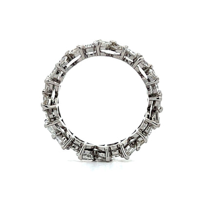 2.00 Marquise & Round Diamond Eternity Band Platinum