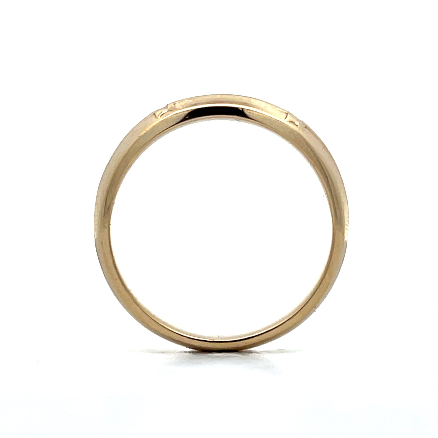 Mens Ridged Texture Wedding Band in 14k