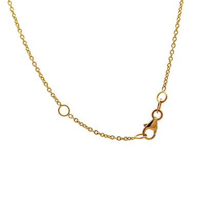 5.45 Pear Cut Citrine Pendant Necklace in 18k Yellow Gold