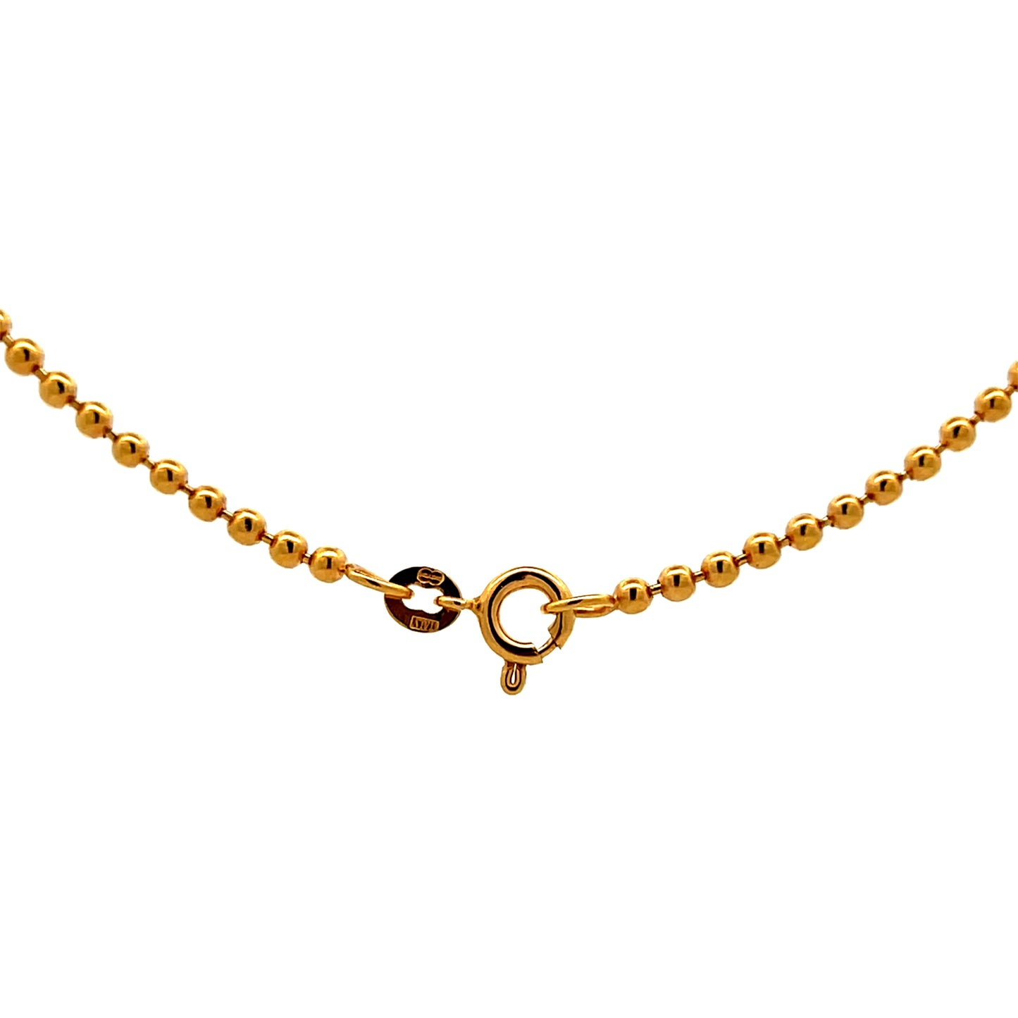 16 Inch Fringe Statement Necklace in 14k Yellow Gold