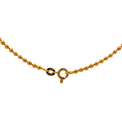 16 Inch Fringe Statement Necklace in 14k Yellow Gold