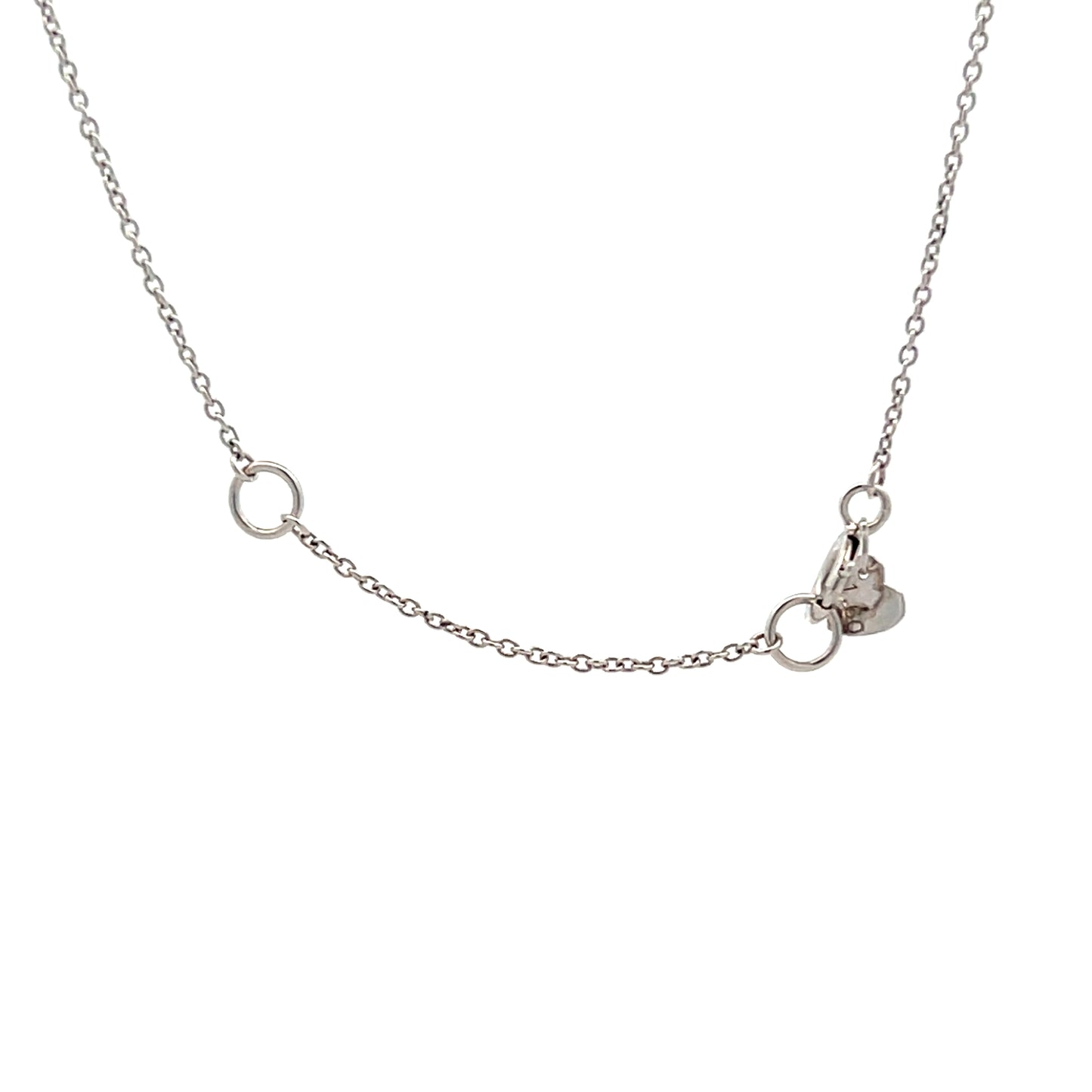 1.60 Tapered Baguette Diamond Drop Necklace 18k