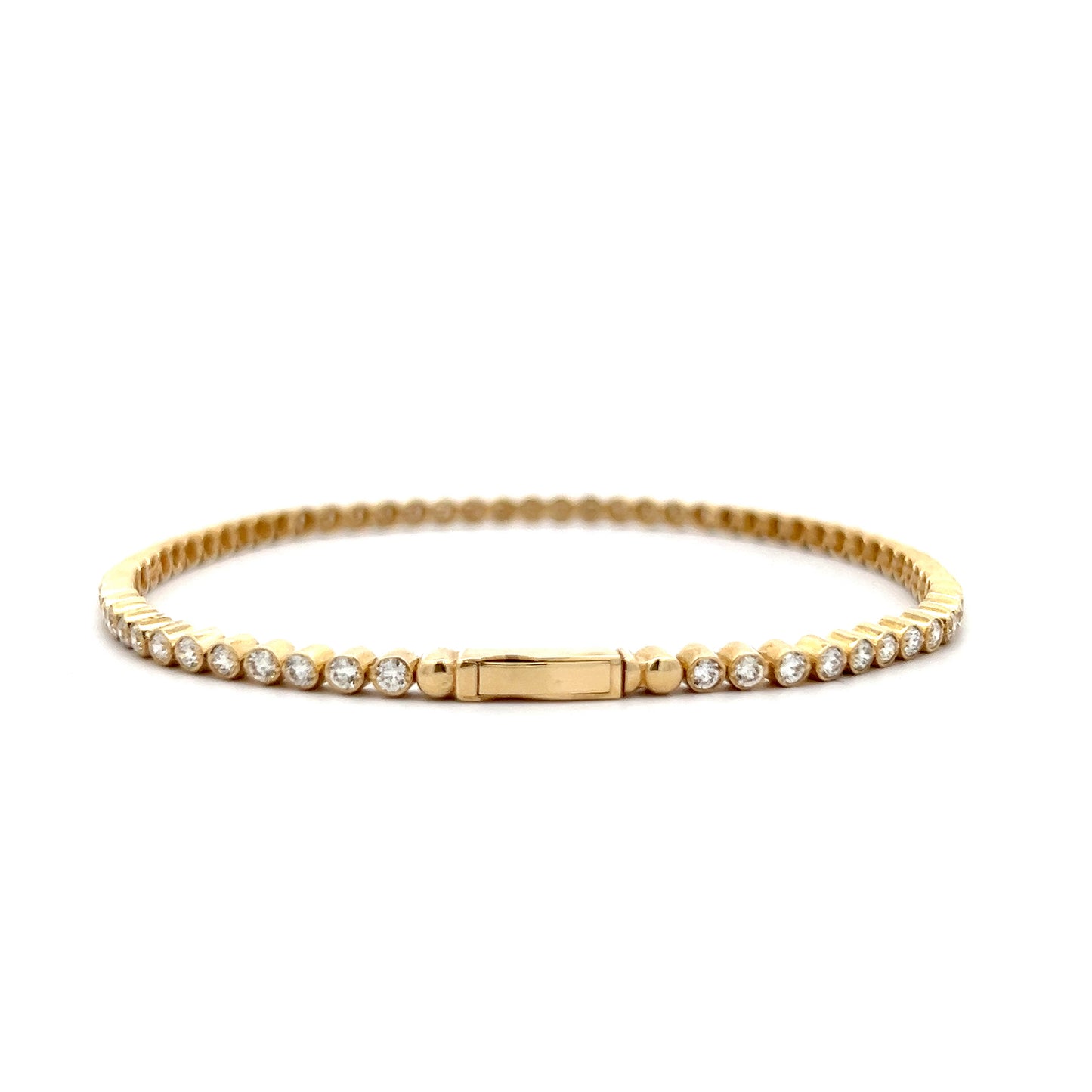 2.20 Bezel Diamond Tennis Bracelet in 14k