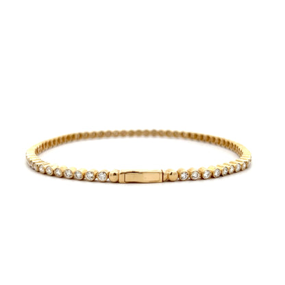 2.20 Bezel Diamond Tennis Bracelet in 14k