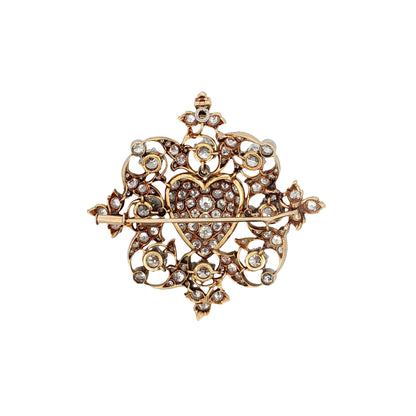 11.69 Antique Edwardian Tiffany & Co Heart Brooch/Pendant