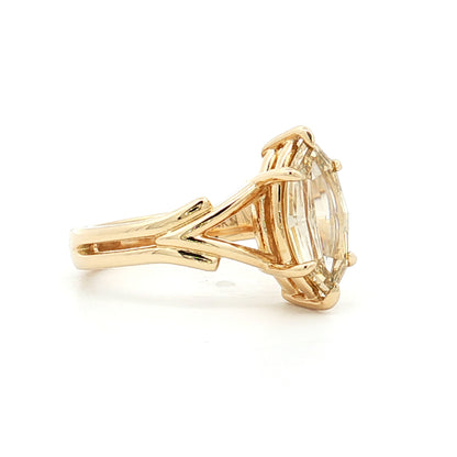 1.53 Marquise Step Cut Diamond Engagement Ring 14