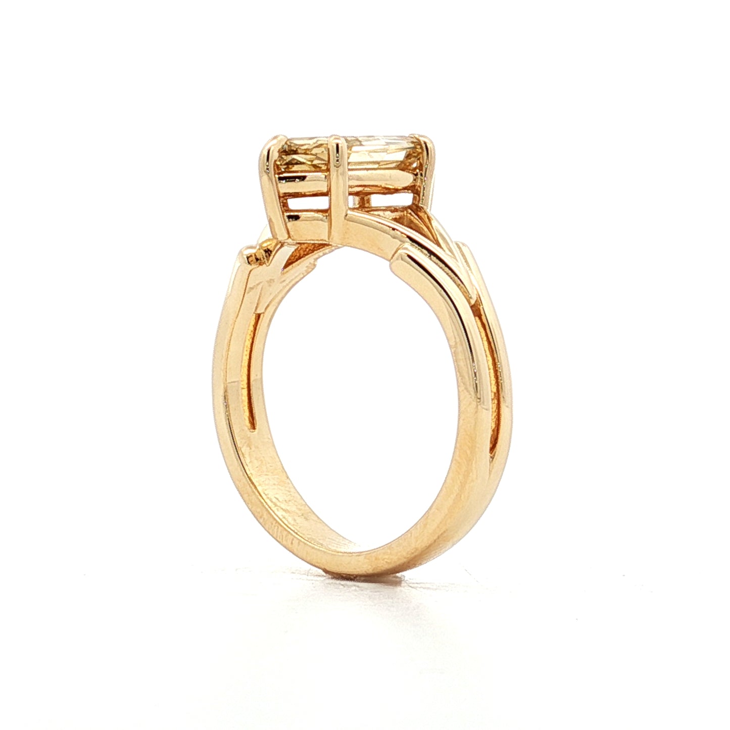 1.53 Marquise Step Cut Diamond Engagement Ring 14