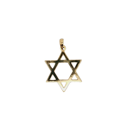 Star of David Pendant in 18k Yellow Gold