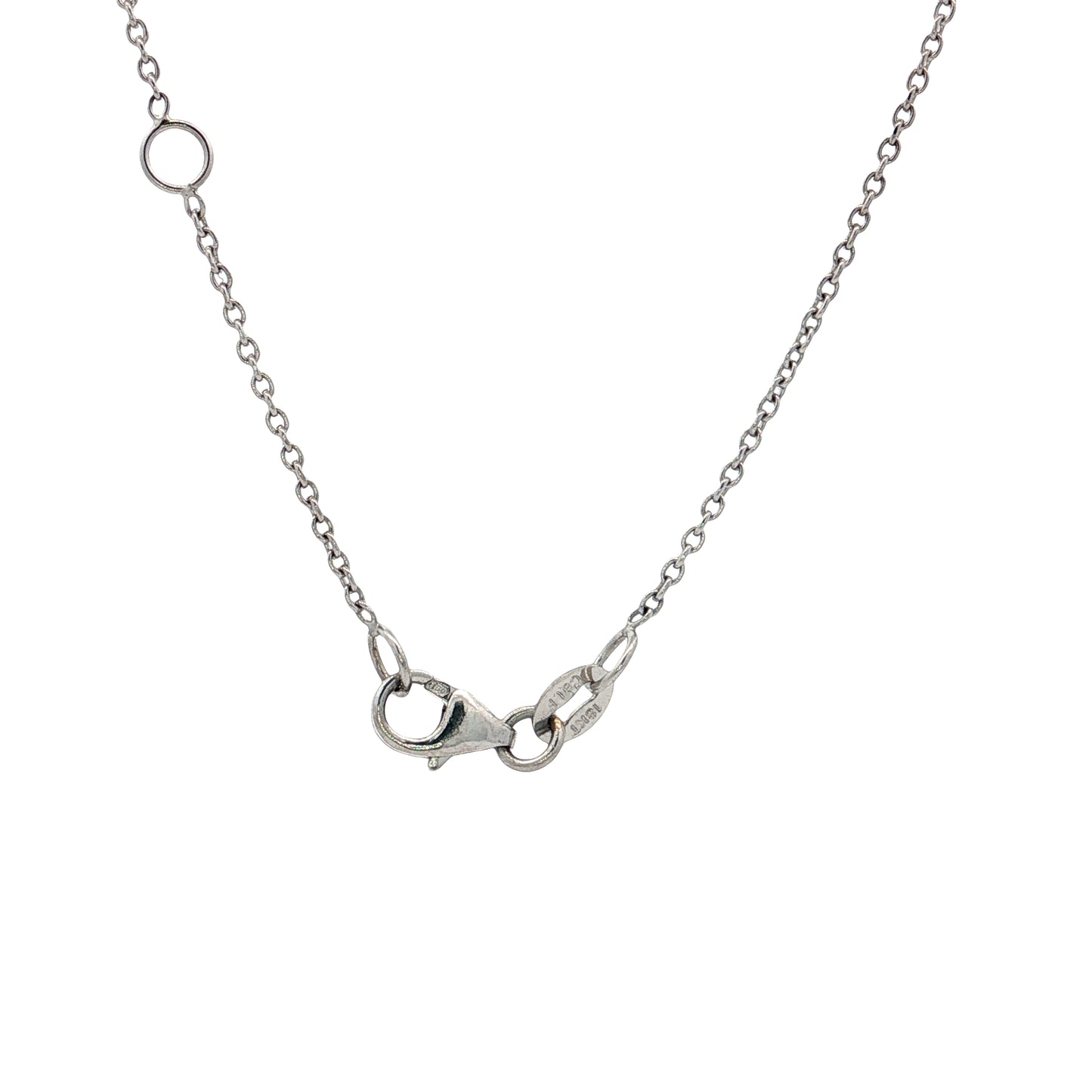 1.50 Baguette Diamond Horseshoe Pendant 18k