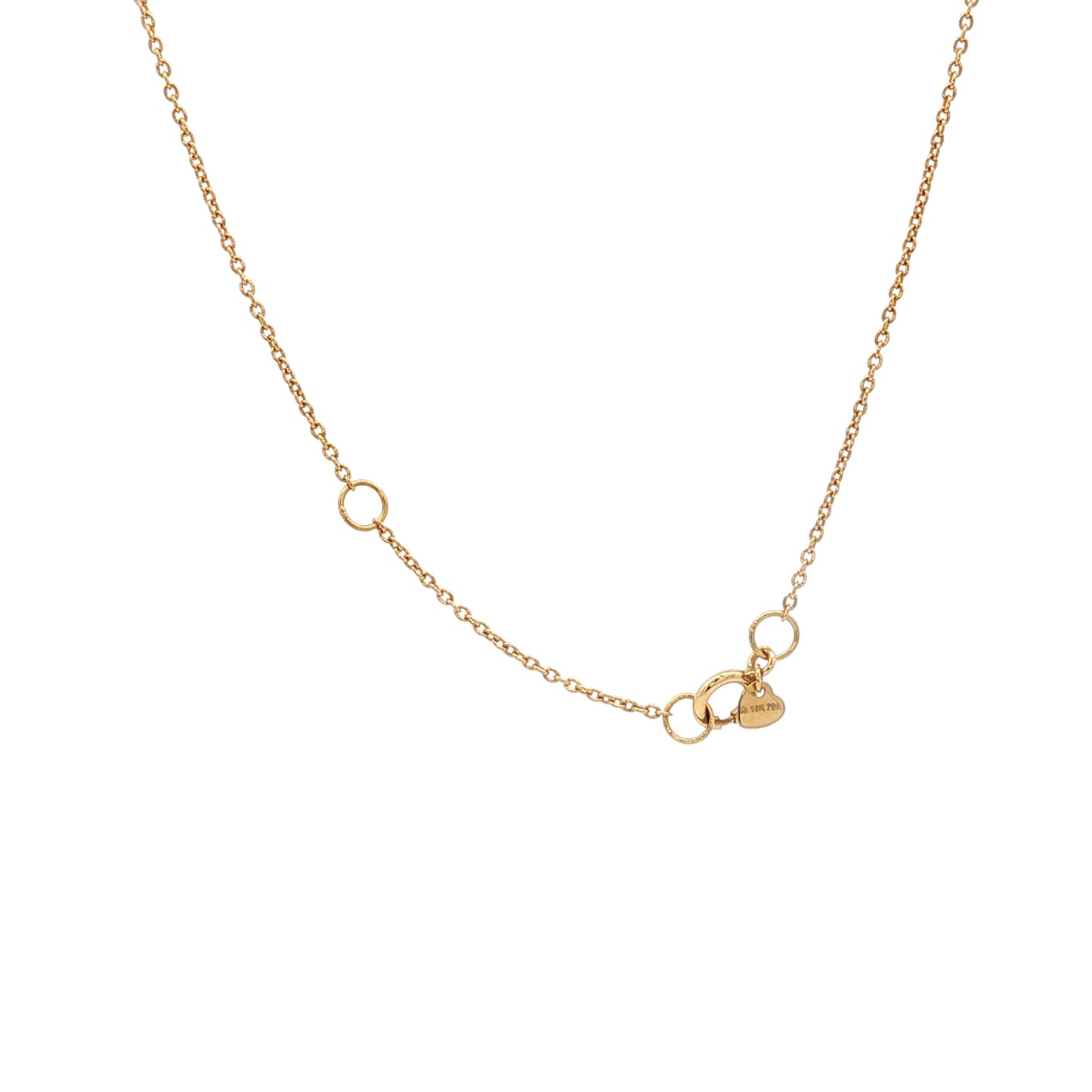 .49 Rose Cut Diamond Necklace in 18k Yellow Gold