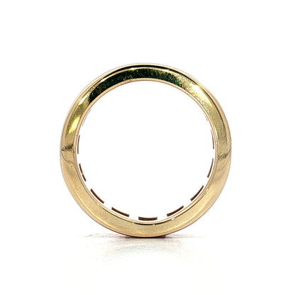 Diamond & Ruby Eternity Band in 14k Yellow Gold