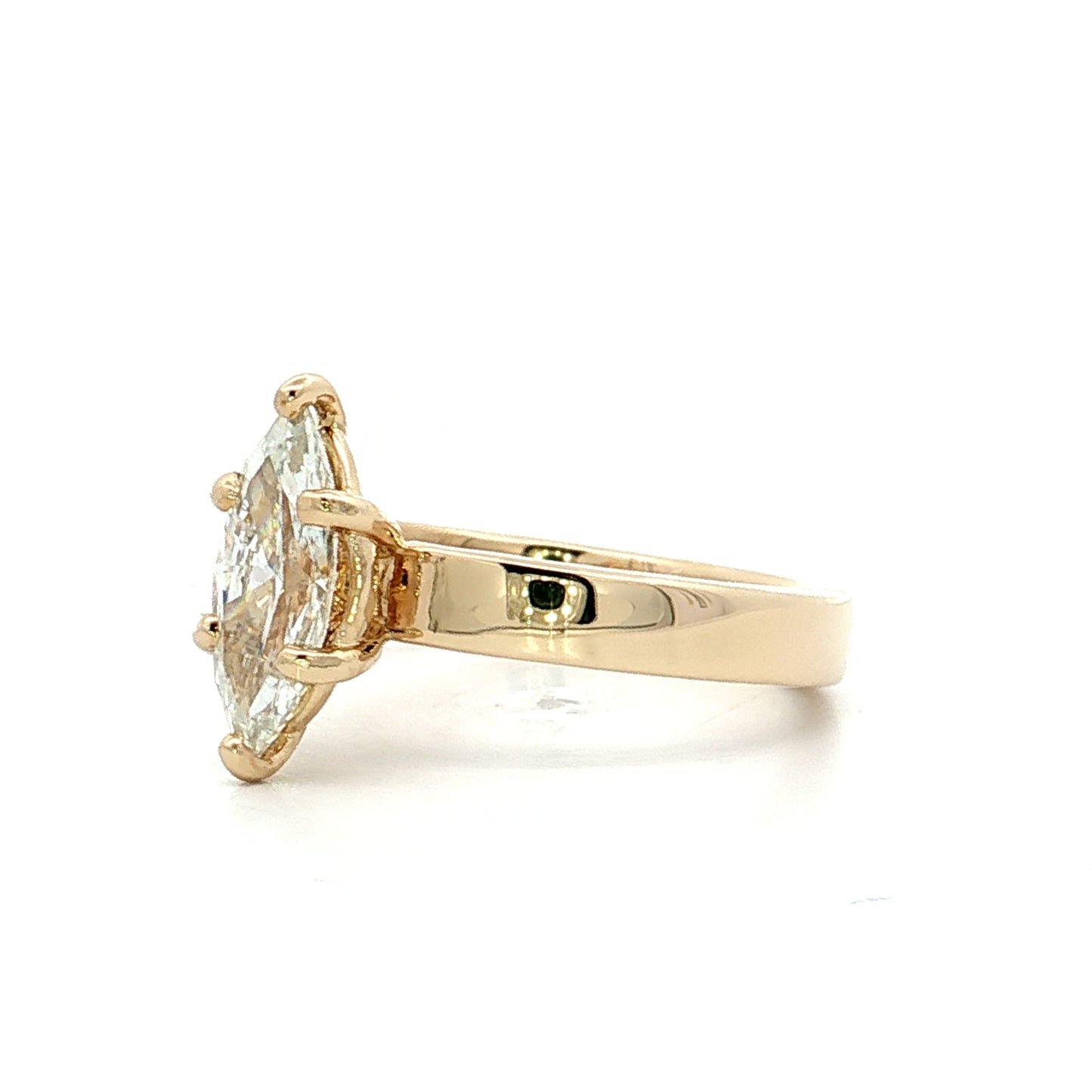 1.14 Marquise Diamond Engagement Ring 14k Yellow Gold