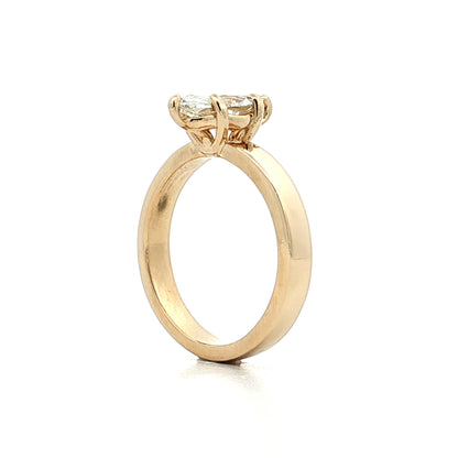 1.14 Marquise Diamond Engagement Ring 14k Yellow Gold