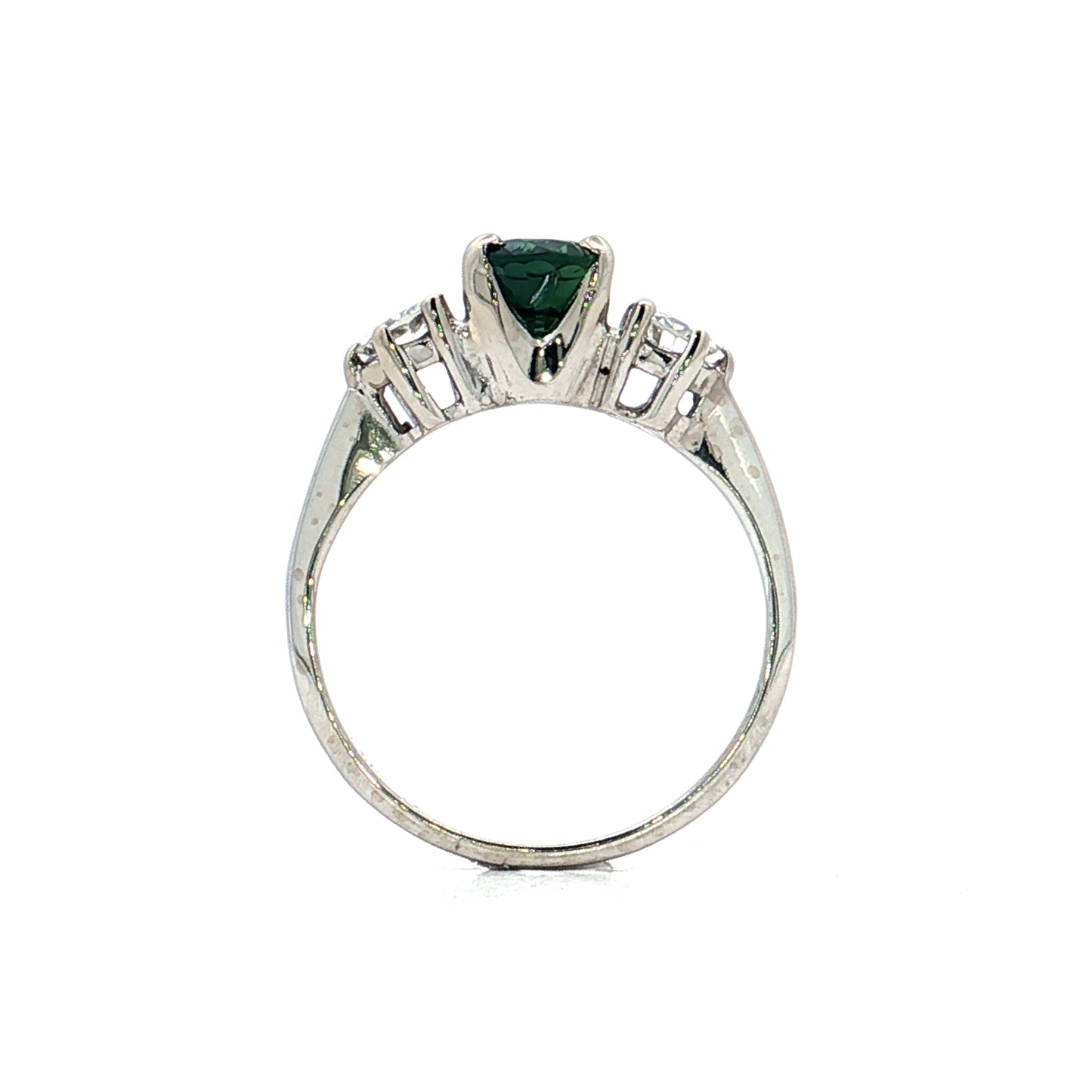 1.35 Oval Sapphire & Diamond Engagement Ring 14k