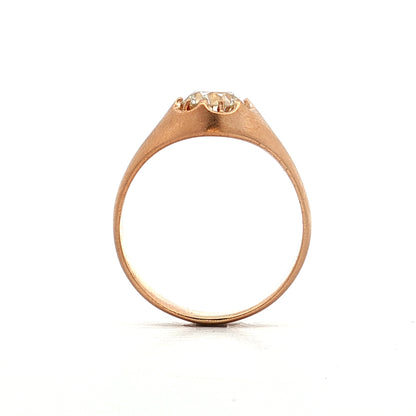 1.13 Victorian Solitaire Diamond Engagement Ring 14k