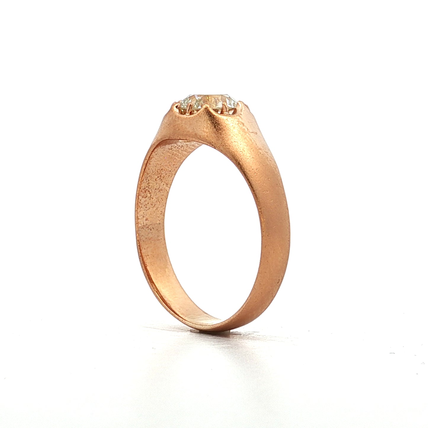 1.13 Victorian Solitaire Diamond Engagement Ring 14k