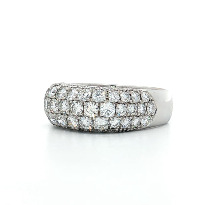 1.71 Pave Diamond Cocktail Ring in 18k/Platinum