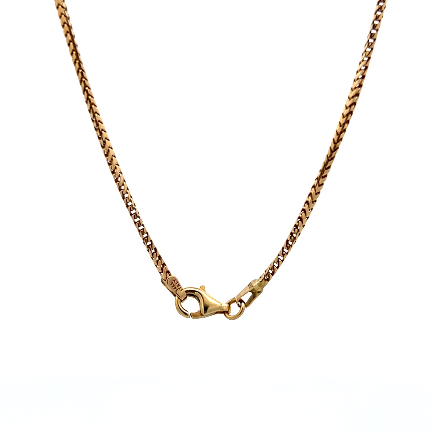 17" Snake Chain Necklace in 14k Yellow Gold