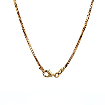 17" Snake Chain Necklace in 14k Yellow Gold