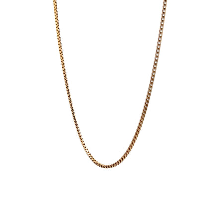 17" Snake Chain Necklace in 14k Yellow Gold