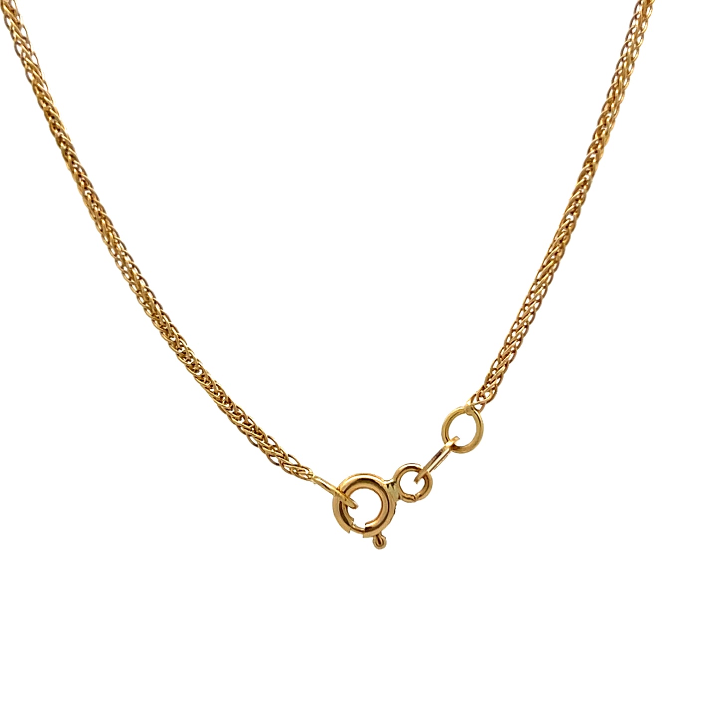 18" Wheat Chain Necklace in 18k Yellow Gold
