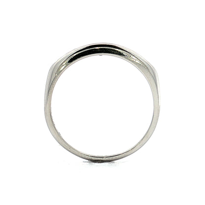 .84 Vintage Diamond Engagement Ring & Band in Platinum