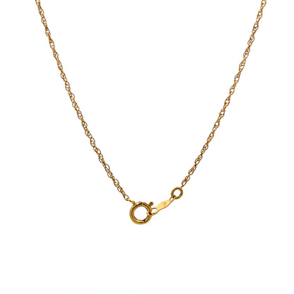 18" Singapore Chain Necklace in 14k Yellow Gold