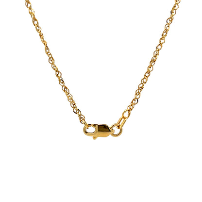 .30 Old European Diamond Pendant Necklace 14k