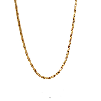 18 Inch Forzentina Chain Necklace in 14k Yellow Gold