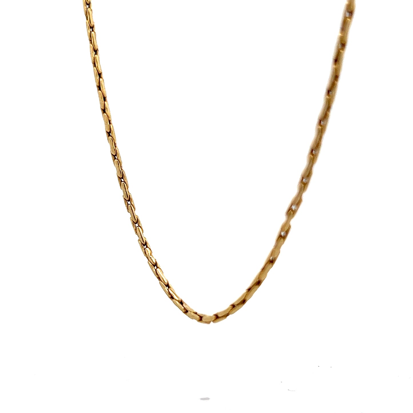 18 Inch Forzentina Chain Necklace in 14k Yellow Gold