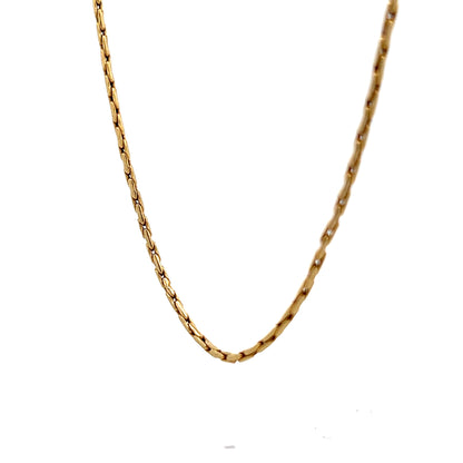 18 Inch Forzentina Chain Necklace in 14k Yellow Gold