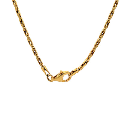 18 Inch Forzentina Chain Necklace in 14k Yellow Gold
