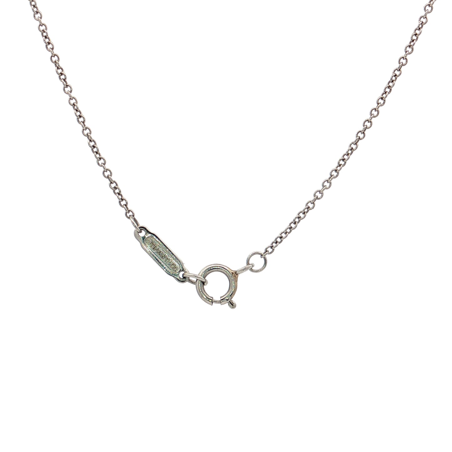 Tiffany & Co Pear Aquamarine Soleste Pendant Necklace Platinum