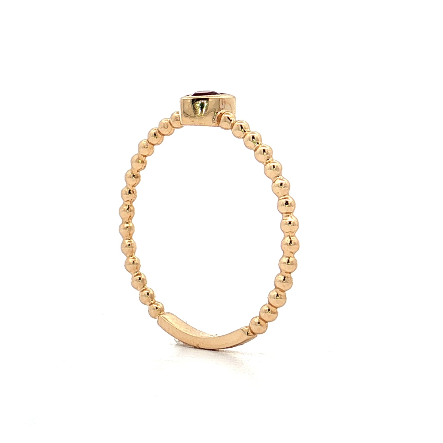 .16 Heart Shaped Pink Tourmaline Ring 14k Yellow Gold