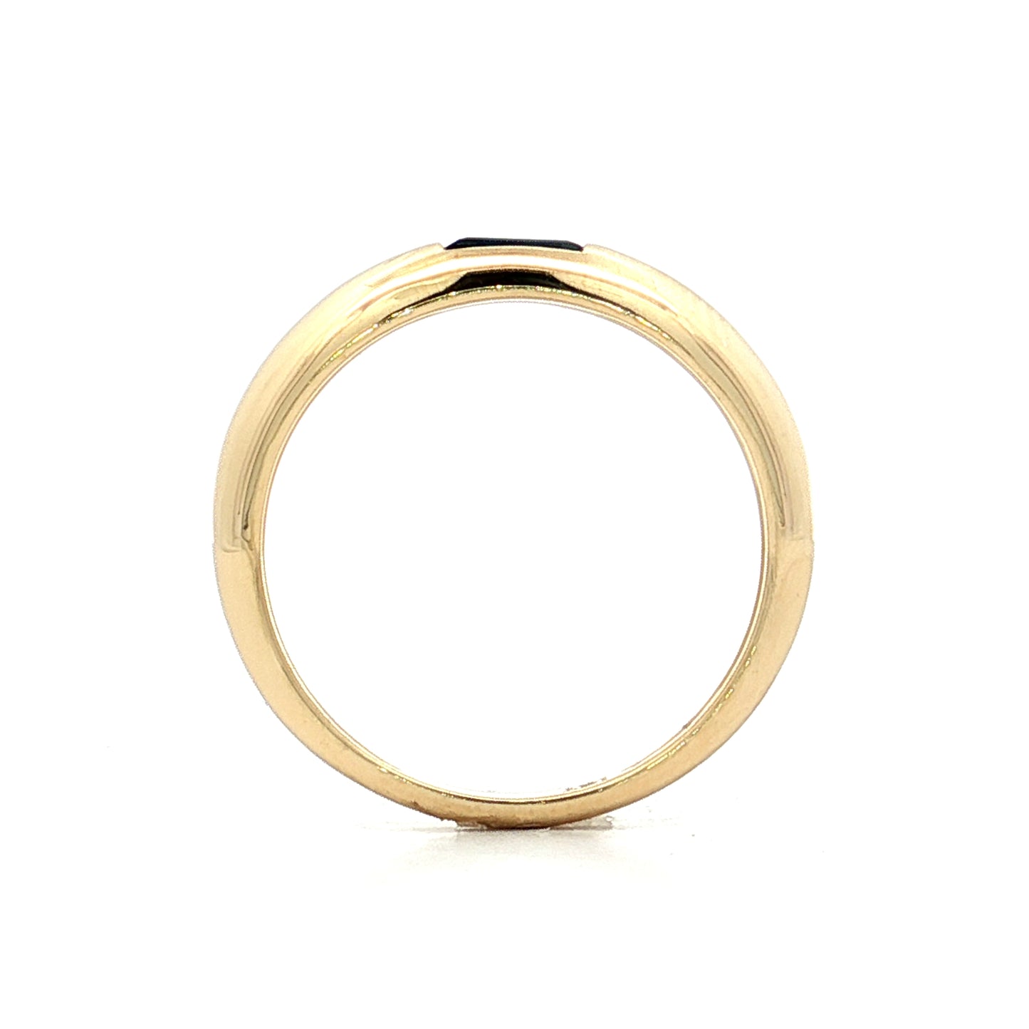 .30 Baguette Sapphire Stacking Ring in 14k Yellow Gold
