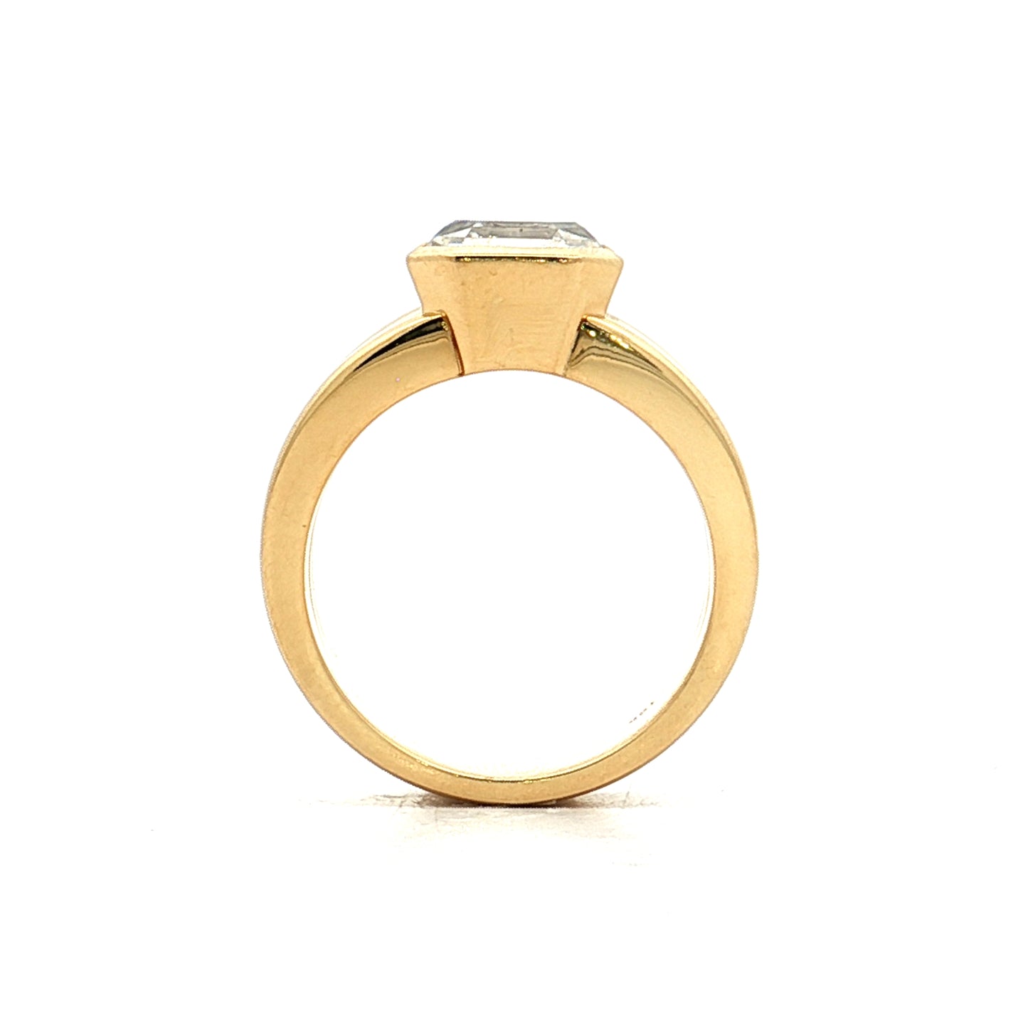 3.03 GIA Asscher Diamond Engagement Ring 18k