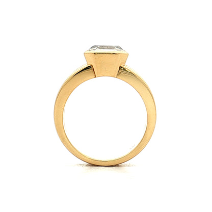 3.03 GIA Asscher Diamond Engagement Ring 18k