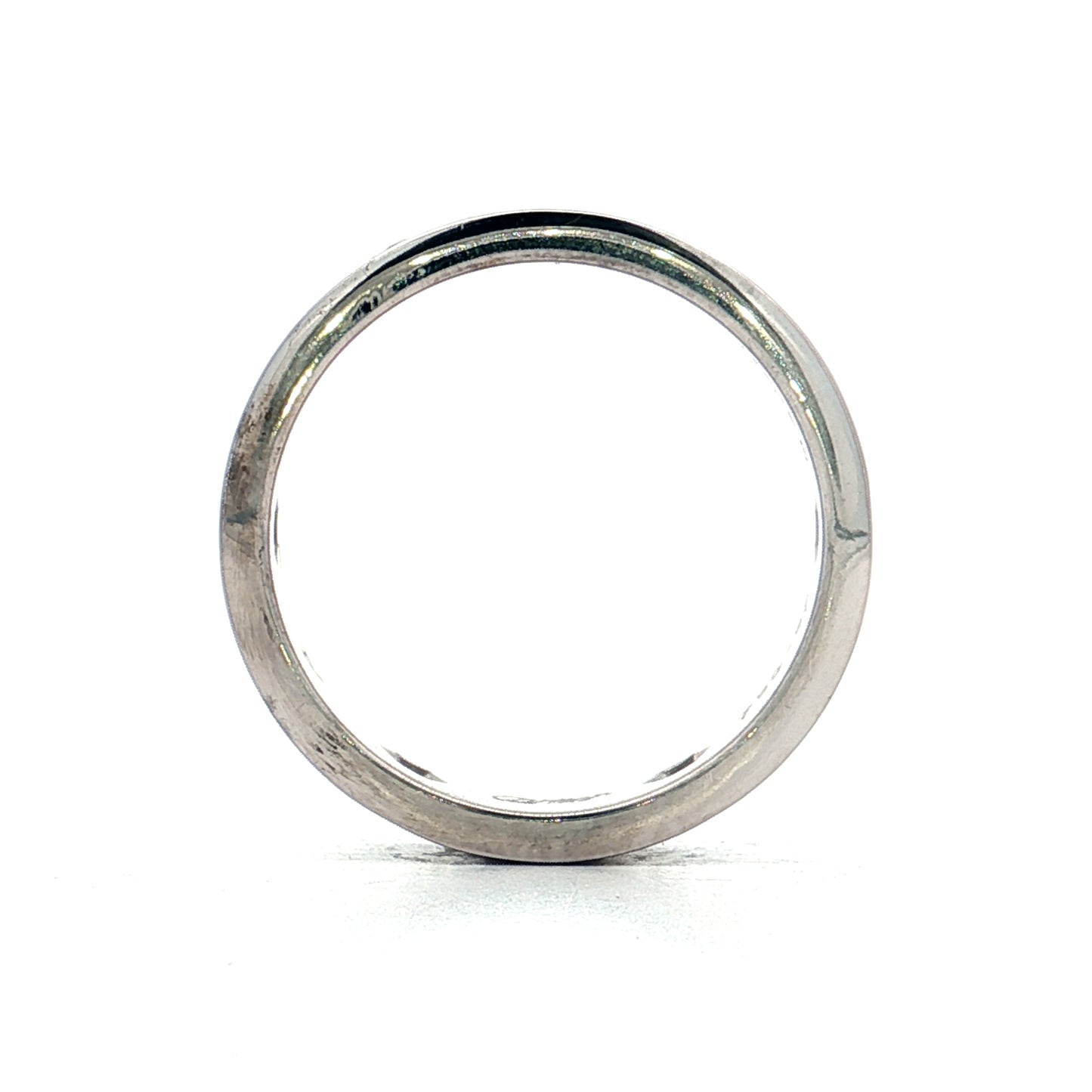 .46 Mens Diamond Cartier Love Ring 18k White Gold