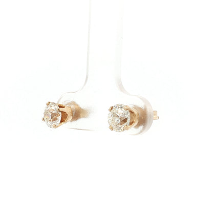 1.20 Old European Cut Diamond Stud Earrings 14k