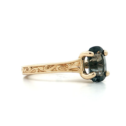 2.35 Cushion Cut Spinel Engagement Ring 14k